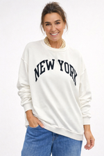 New York Sweatshirt white