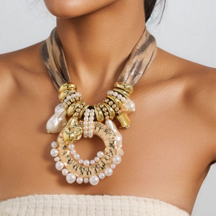 Golden Goddess Medallion Necklace
