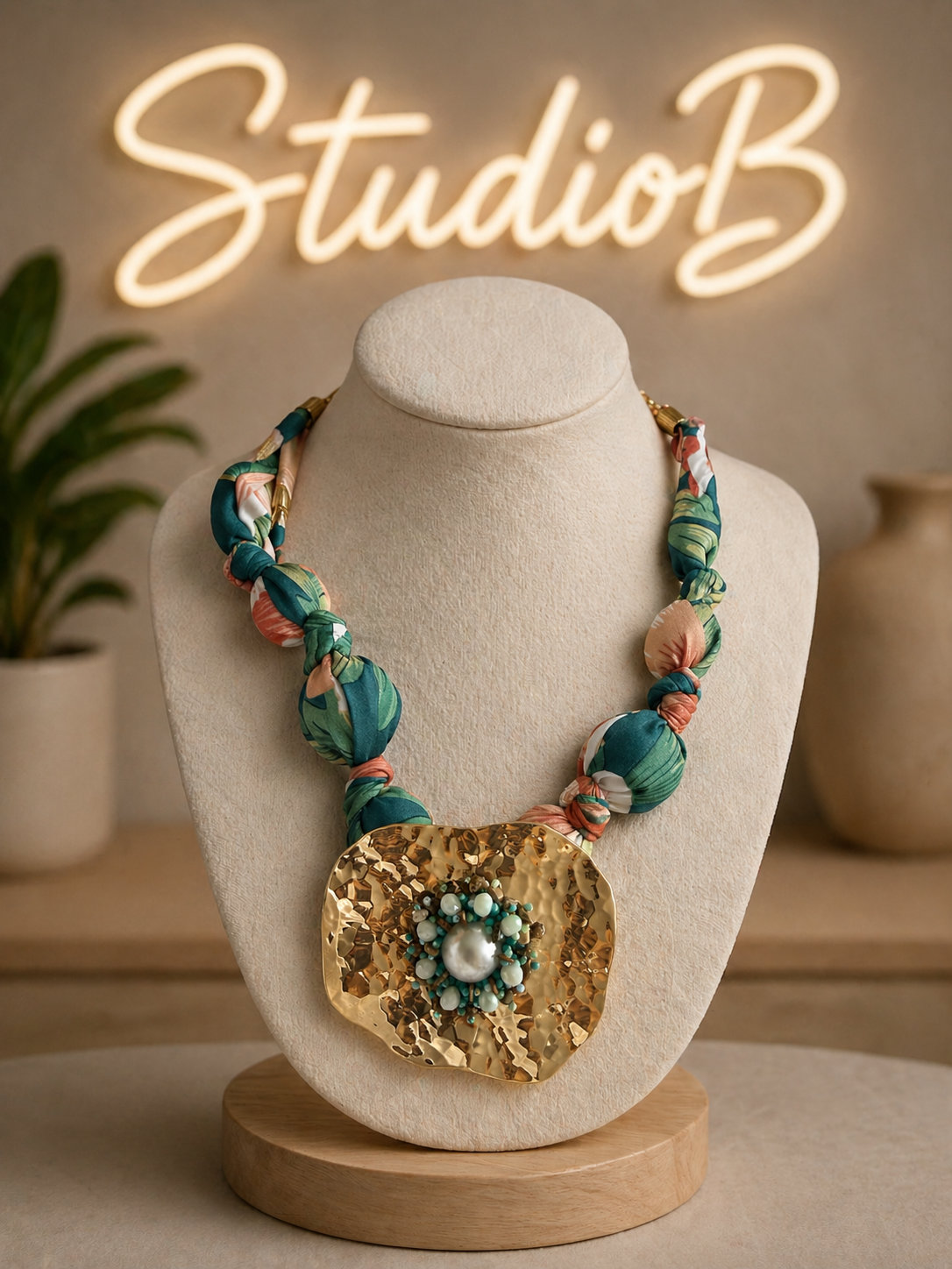 ✨ Tropical Luxe Statement Necklace