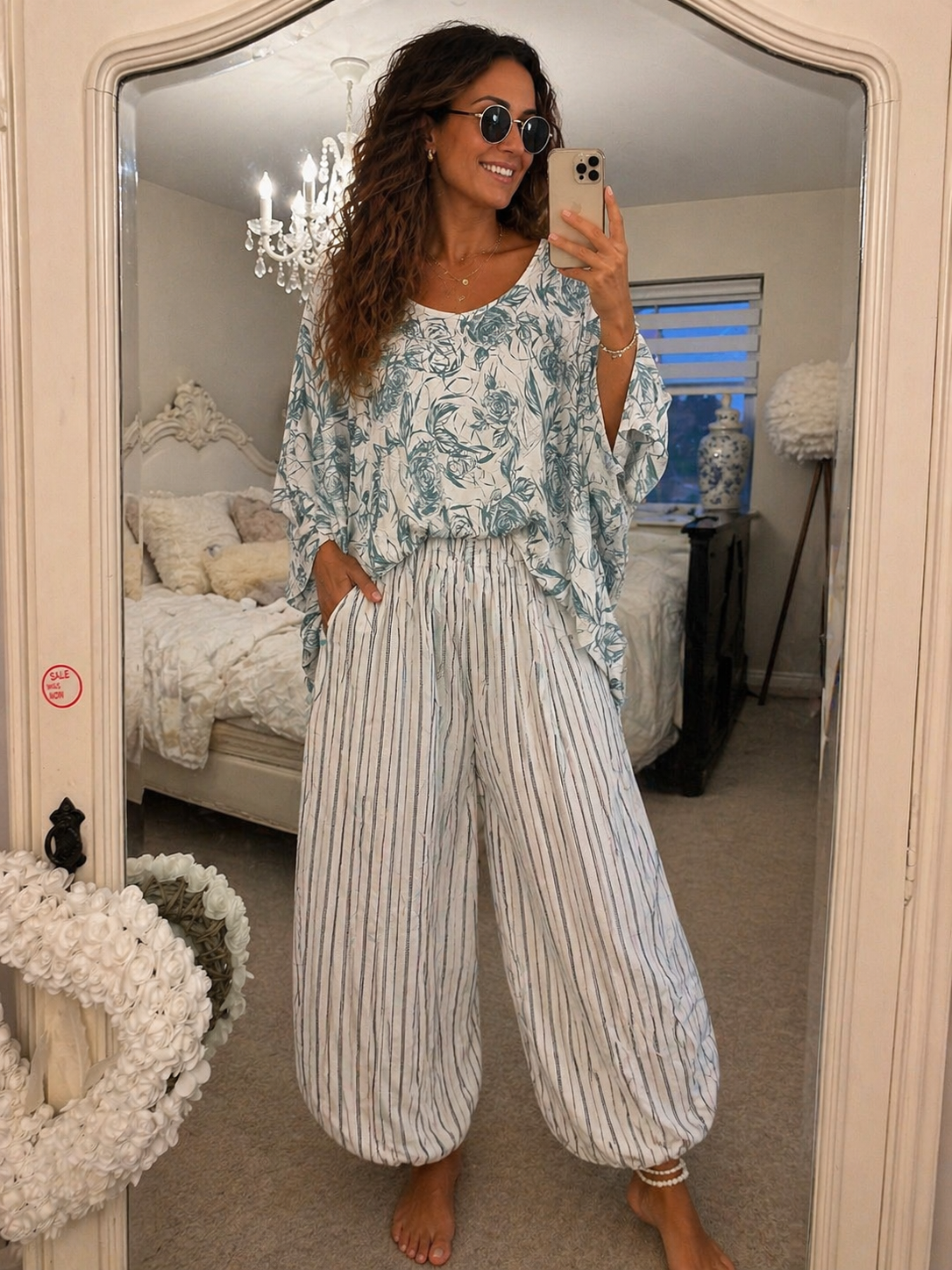 Sage Whisper Boho Top