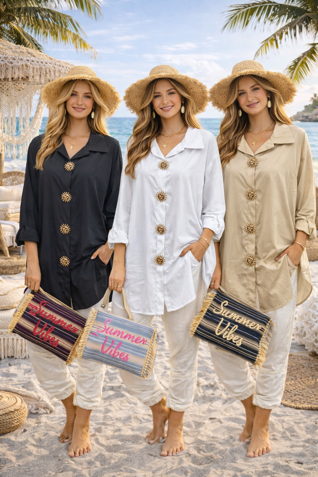 Summer vibe clutch bag