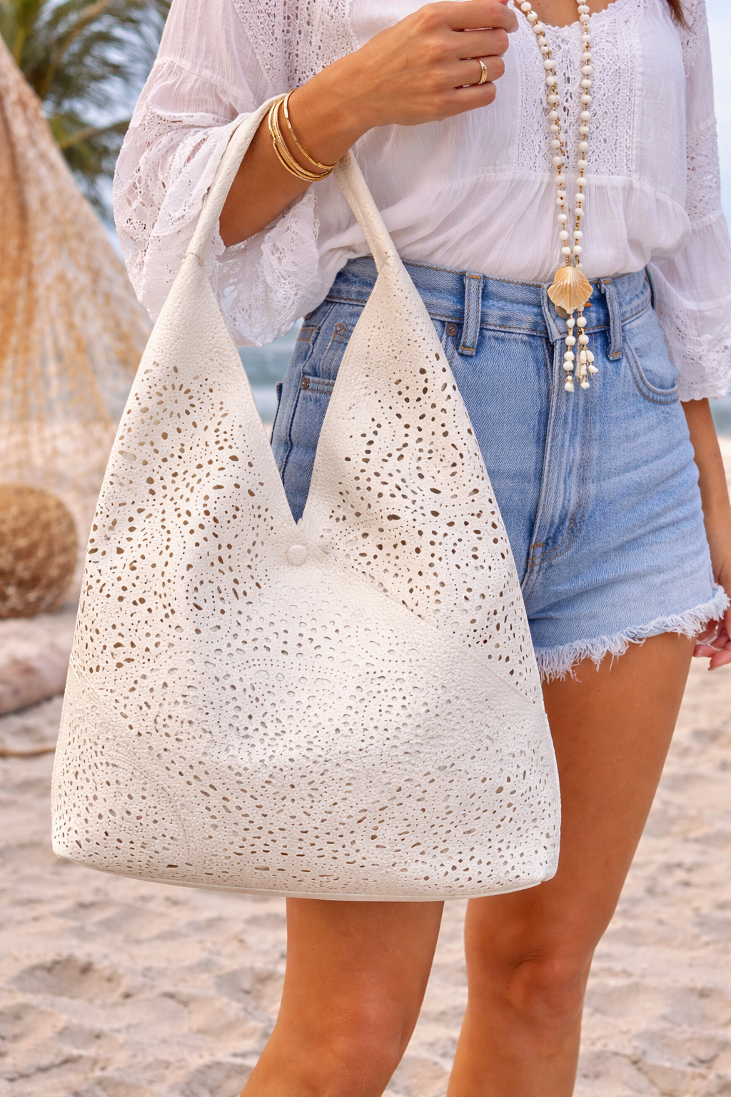 Lace effect 2 in 1 bag