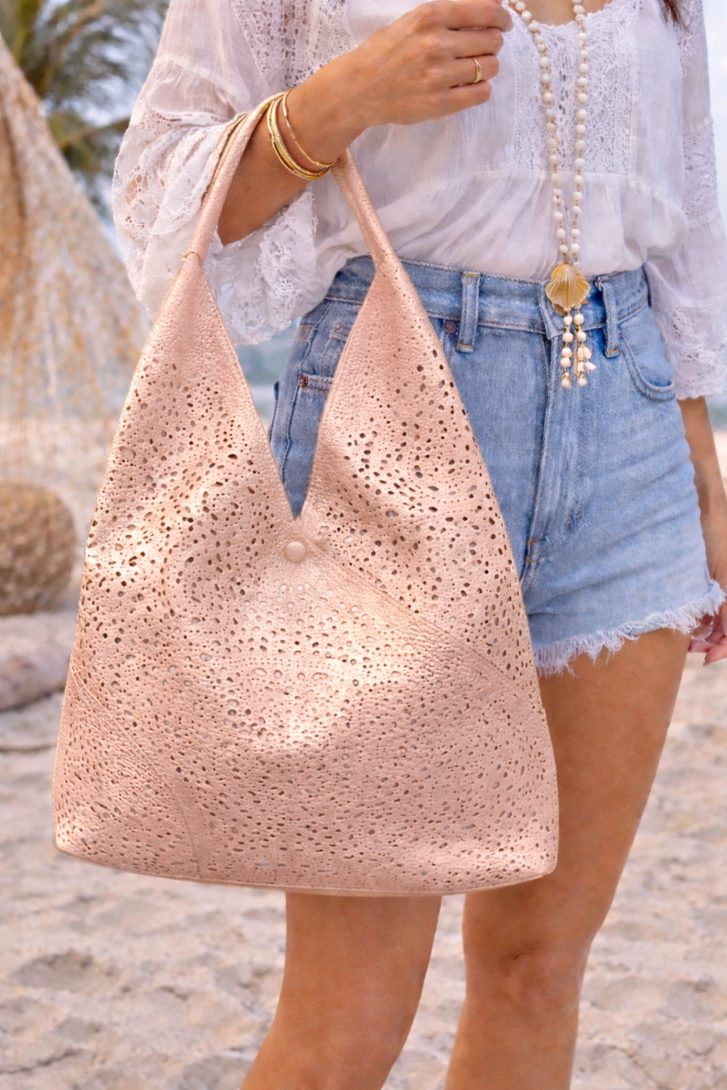 Lace effect 2 in 1 bag