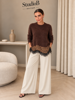 🤎 The Mocha Leopard Lace Knit 🤎