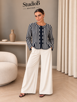 💙 The Riviera Stripe Bow Knit 💙