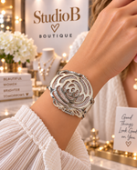 ✨ The Silver Rose Statement Cuff ✨