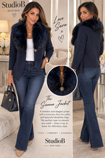 The Sienna Faux-Fur Collar Jacket