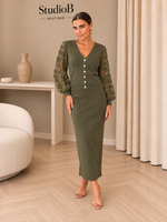 The Olive Elegance Knit Set