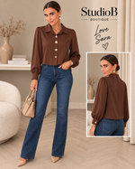 The Aurelia Button Blouse