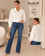 The Aurelia Button Blouse