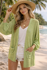 Lurex Pocket Cardigan