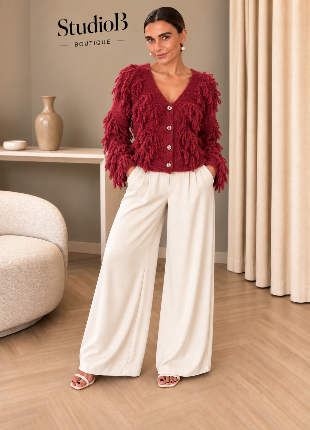 The Ruby Fringe Cardigan ❤️