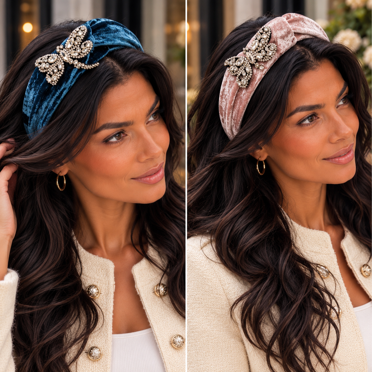 Velvet butterfly Hairband