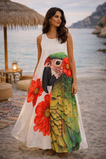 Isla Parrot Statement Dress