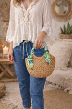Palma Raffia Circle Bag