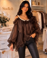 🤎 The Coco Pearl Blouse 🤎
