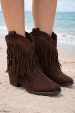 Cowboy ankle chocolate boots