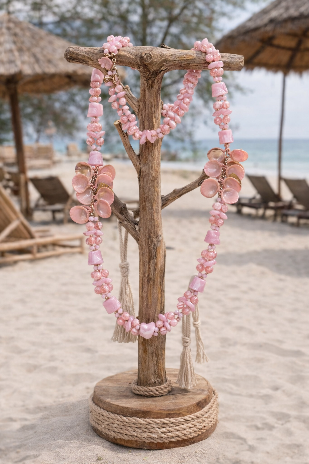 Blush Petal Boho Necklace