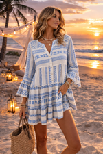 Boho Aztec Baby doll dress
