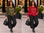 Sparkling Heart Oversized Knit ✨❤