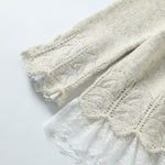 🤍 Ivory Lace Meadow Knit