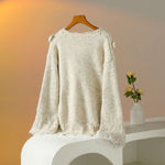 🤍 Ivory Lace Meadow Knit