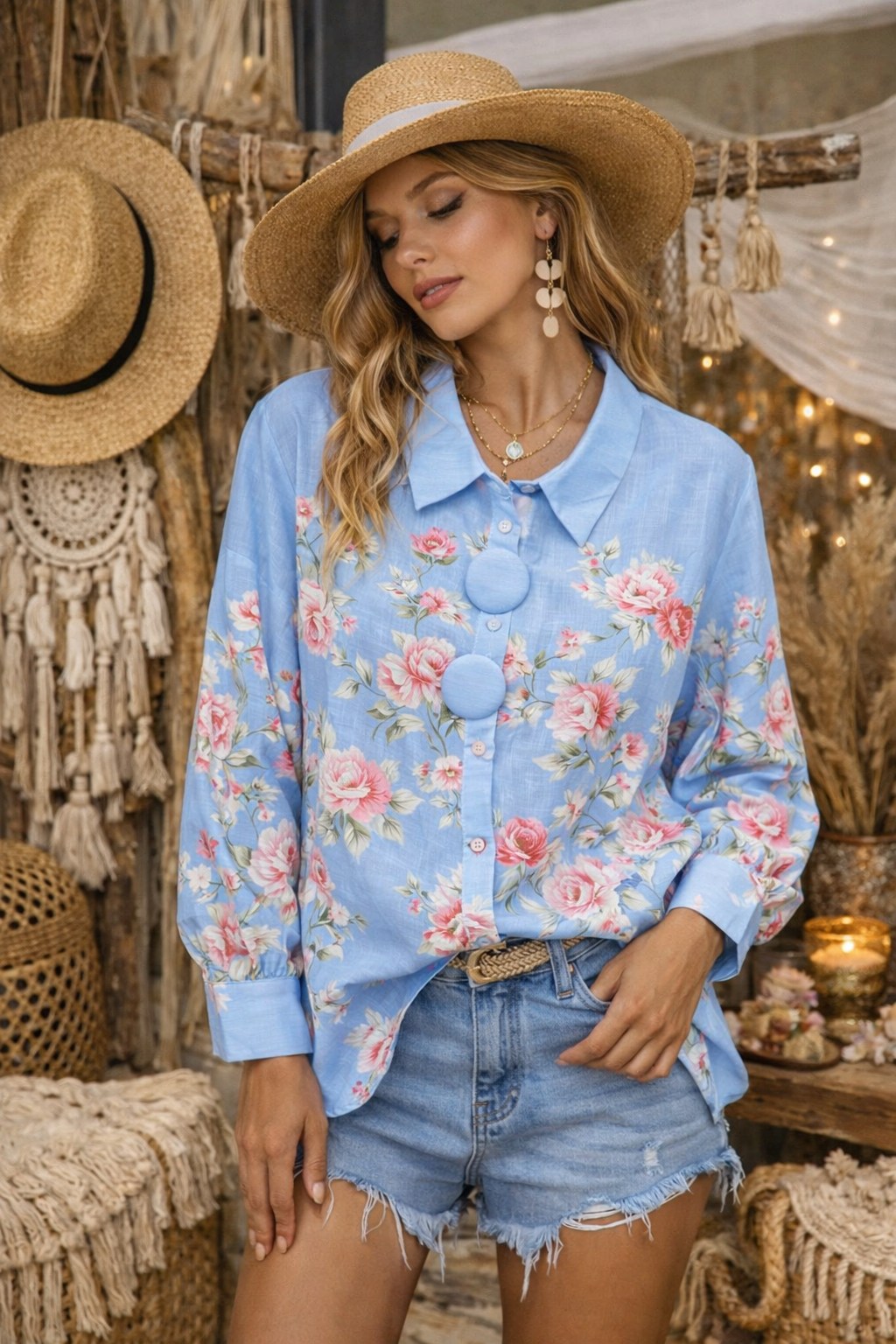 Blossom Breeze Button Blouse