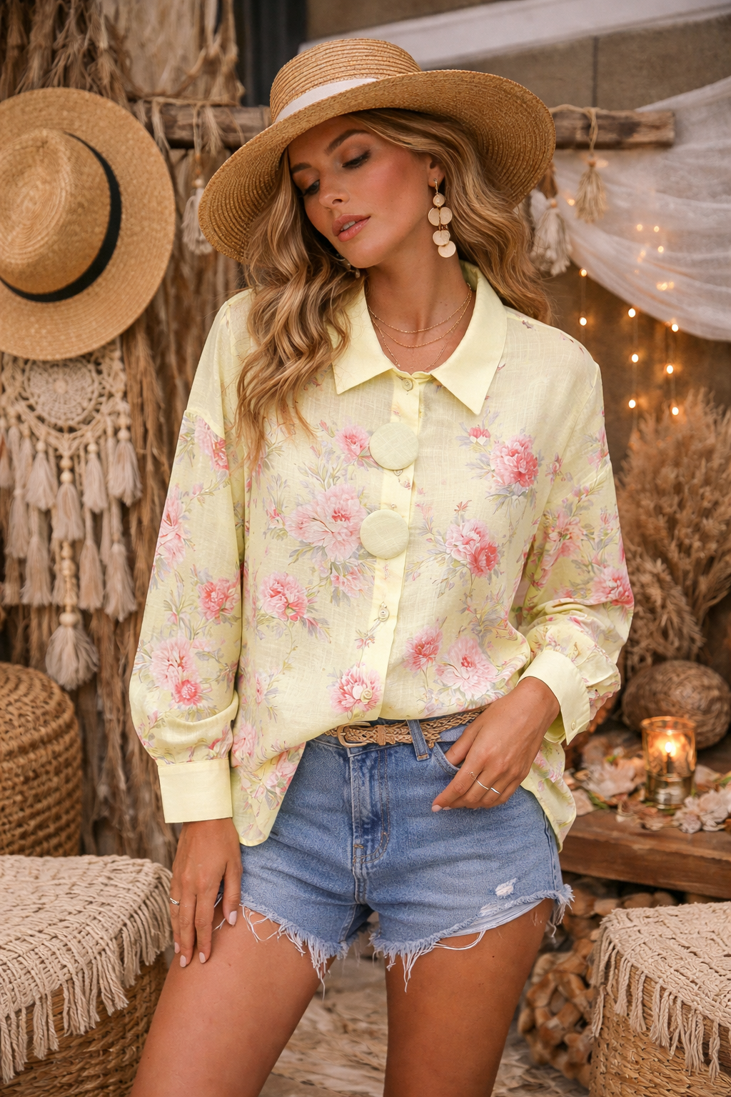 Blossom Breeze Button Blouse