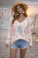 Candy Coast Knit – Boho Heart Sweater