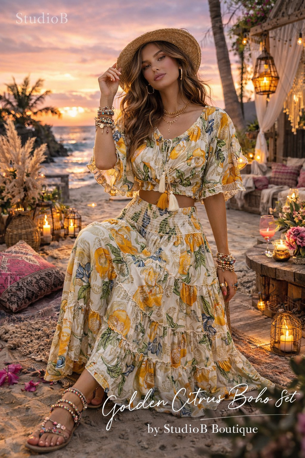 Golden Citrus Goddess Set