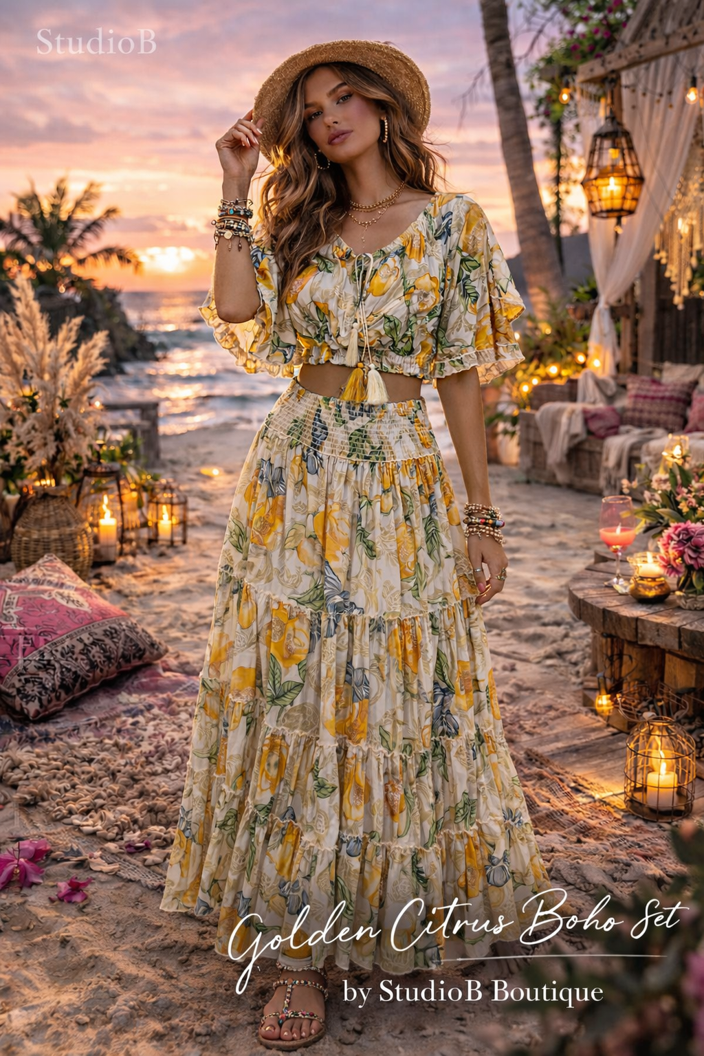 Golden Citrus Goddess Set