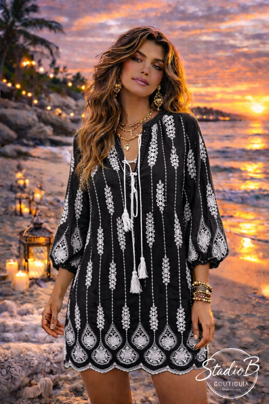 The Amalfi Lace Tunic Dress